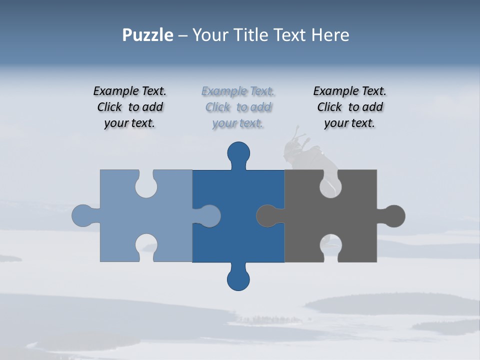 Flight Of Snowboarder PowerPoint Template