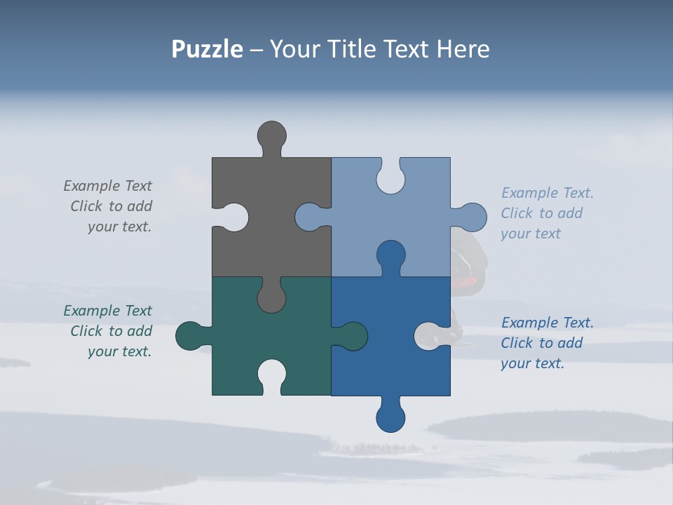 Flight Of Snowboarder PowerPoint Template