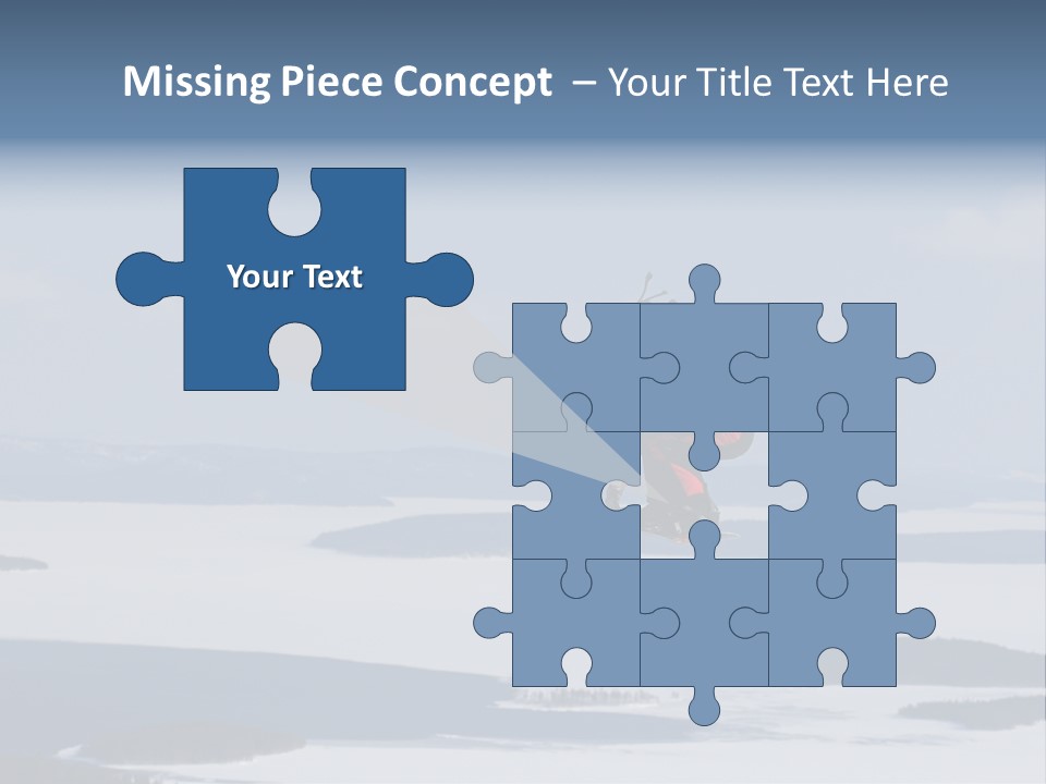 Flight Of Snowboarder PowerPoint Template