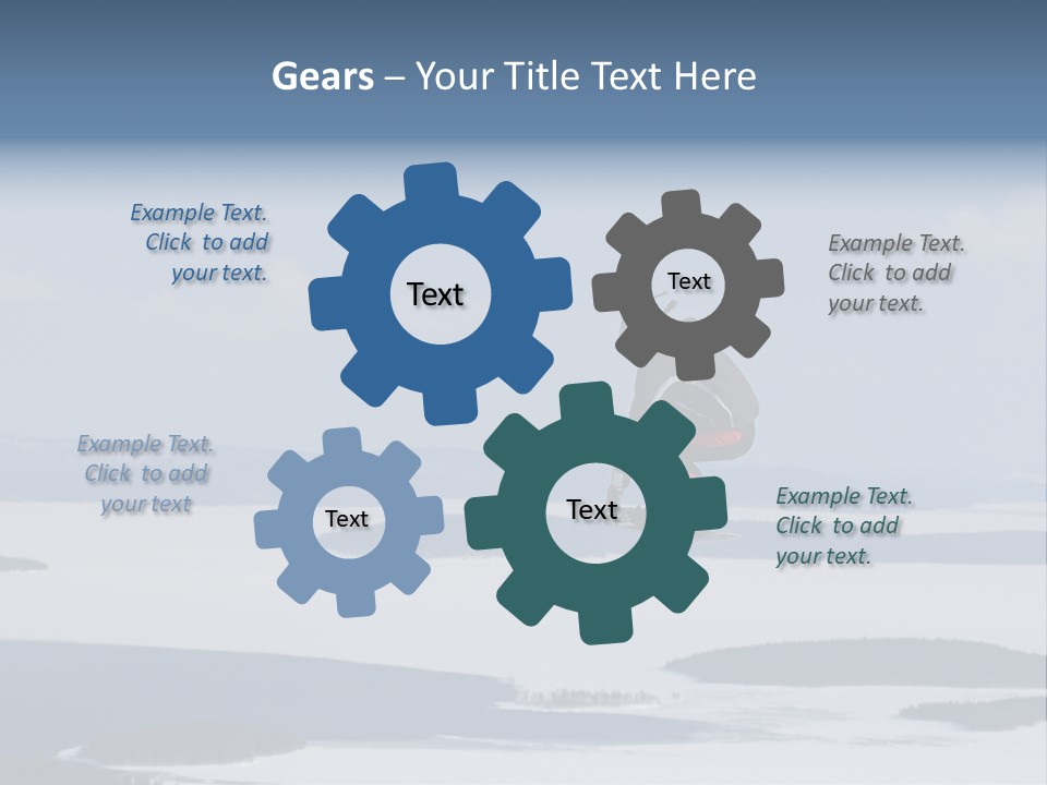 Flight Of Snowboarder PowerPoint Template