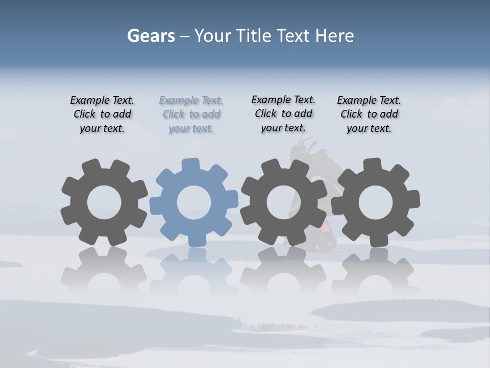 Flight Of Snowboarder PowerPoint Template