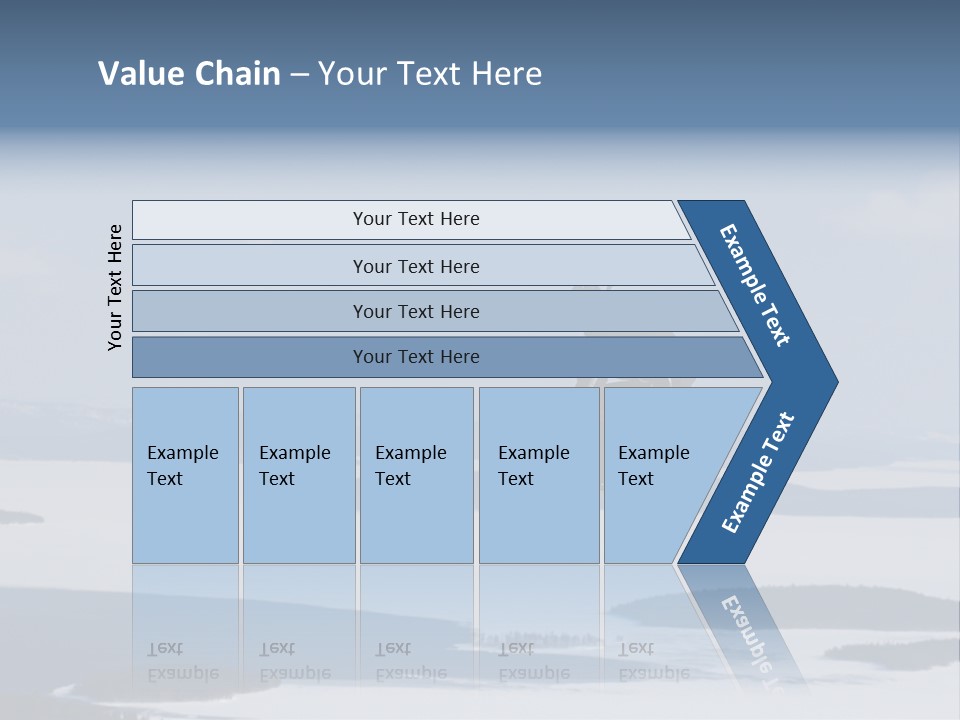 Flight Of Snowboarder PowerPoint Template