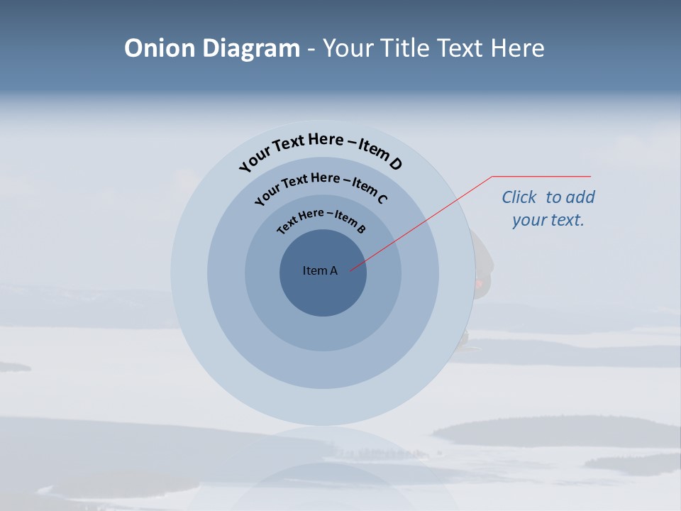 Flight Of Snowboarder PowerPoint Template