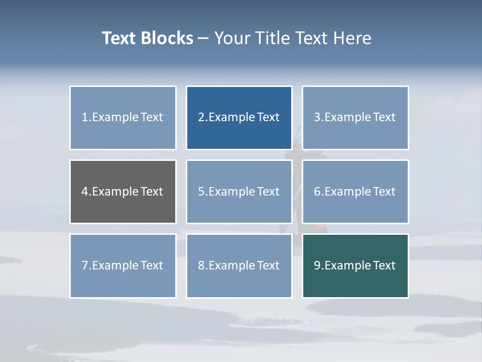 Flight Of Snowboarder PowerPoint Template