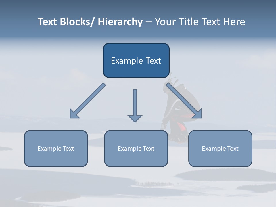 Flight Of Snowboarder PowerPoint Template