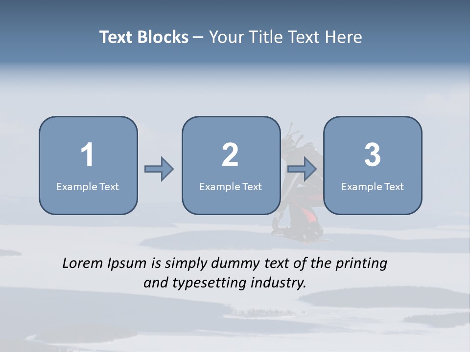 Flight Of Snowboarder PowerPoint Template