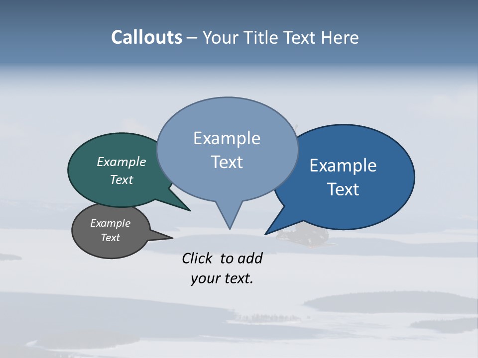 Flight Of Snowboarder PowerPoint Template