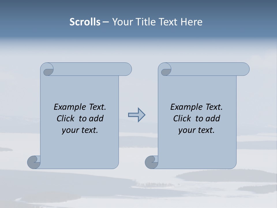 Flight Of Snowboarder PowerPoint Template