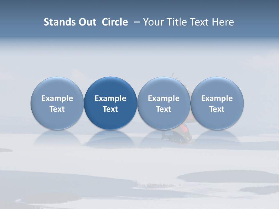 Flight Of Snowboarder PowerPoint Template