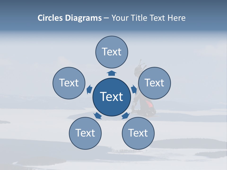 Flight Of Snowboarder PowerPoint Template