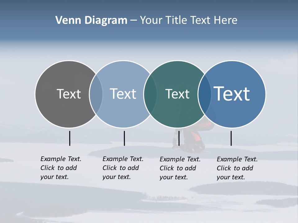 Flight Of Snowboarder PowerPoint Template