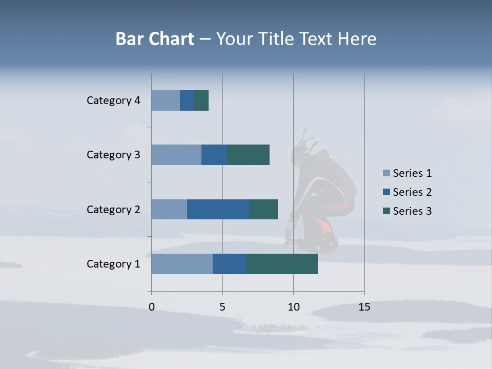 Flight Of Snowboarder PowerPoint Template