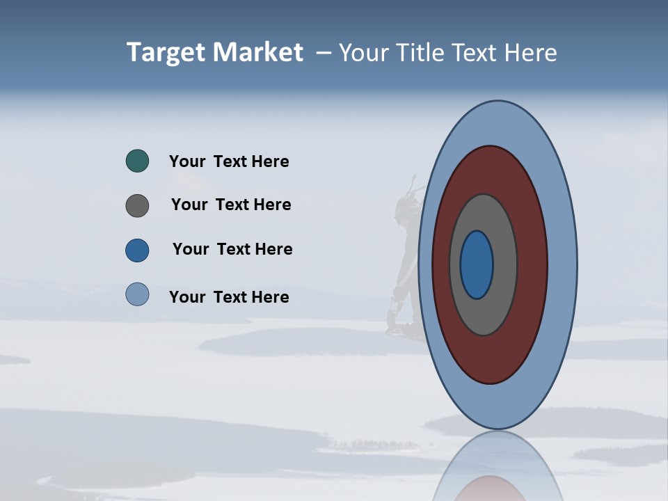 Flight Of Snowboarder PowerPoint Template