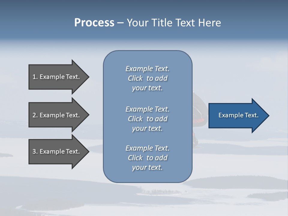 Flight Of Snowboarder PowerPoint Template