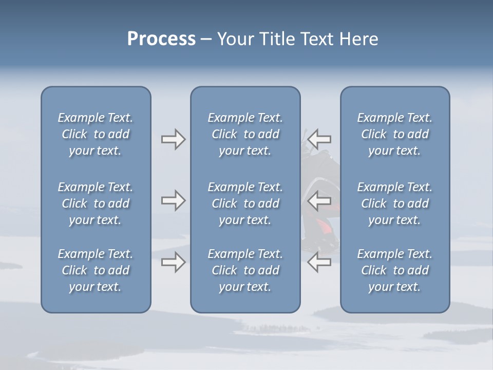 Flight Of Snowboarder PowerPoint Template