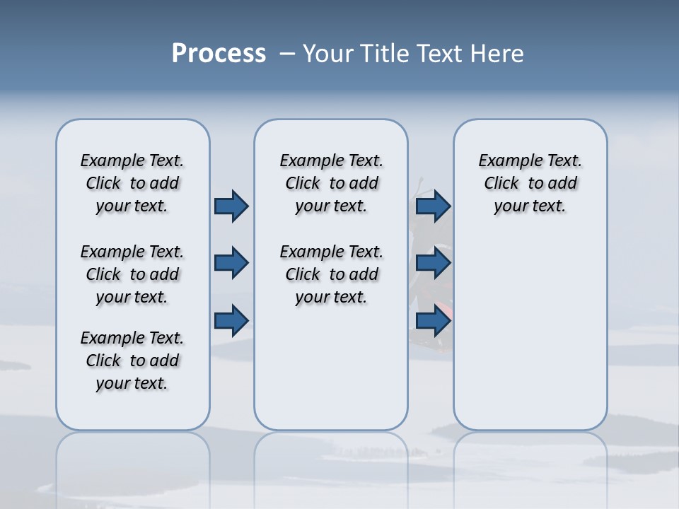 Flight Of Snowboarder PowerPoint Template
