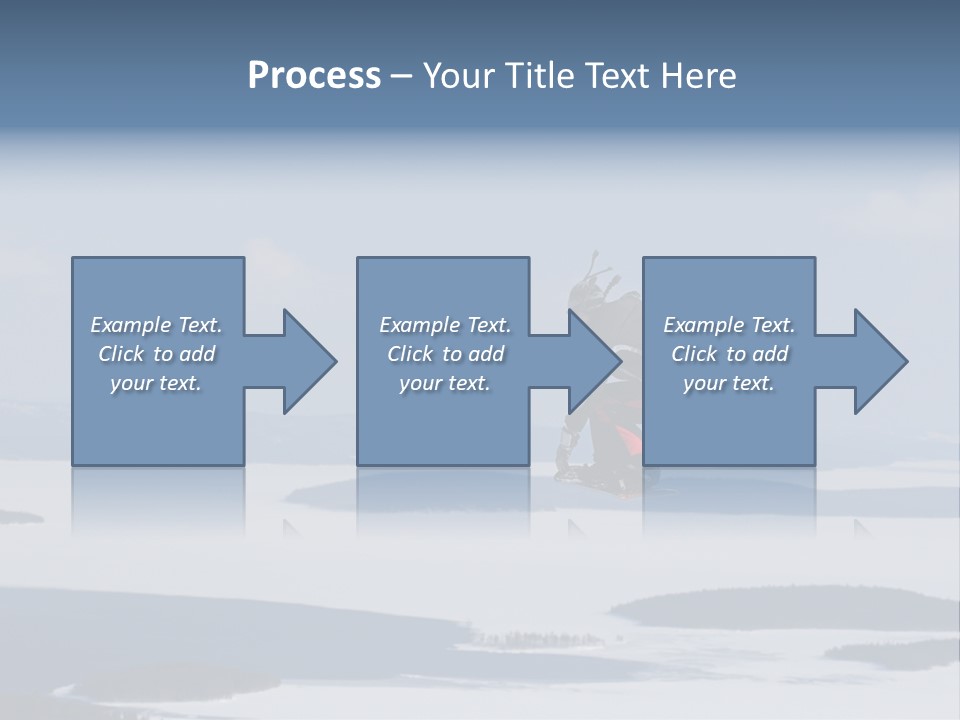 Flight Of Snowboarder PowerPoint Template