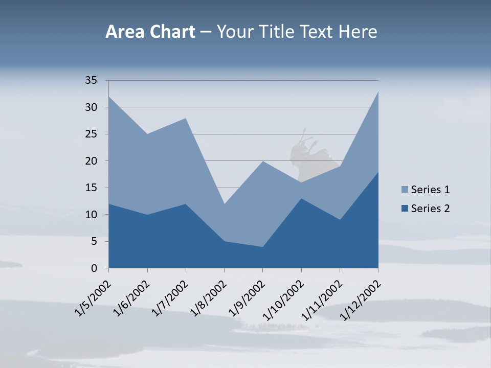 Flight Of Snowboarder PowerPoint Template