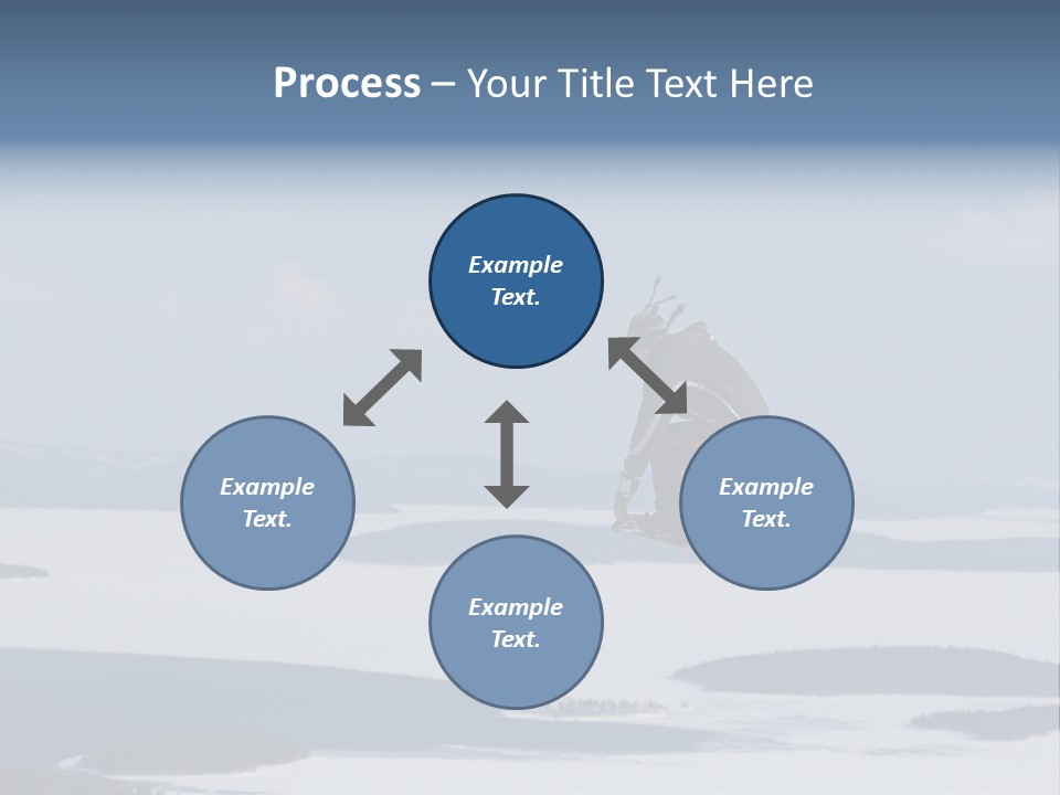 Flight Of Snowboarder PowerPoint Template
