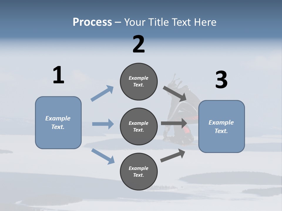 Flight Of Snowboarder PowerPoint Template