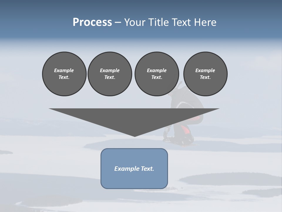 Flight Of Snowboarder PowerPoint Template