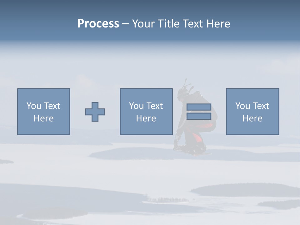 Flight Of Snowboarder PowerPoint Template