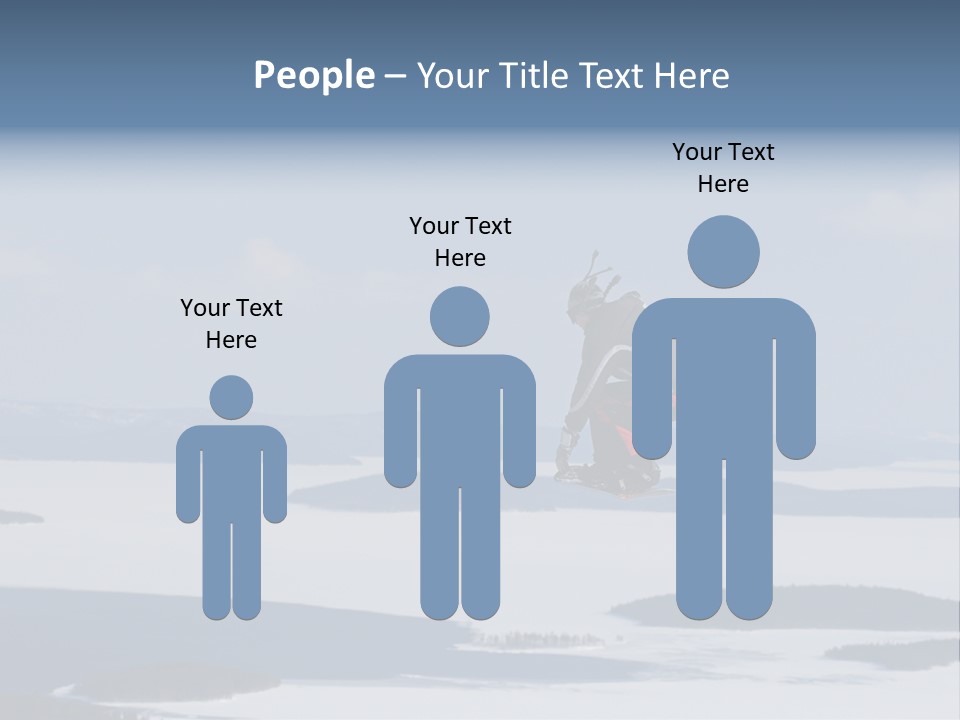 Flight Of Snowboarder PowerPoint Template