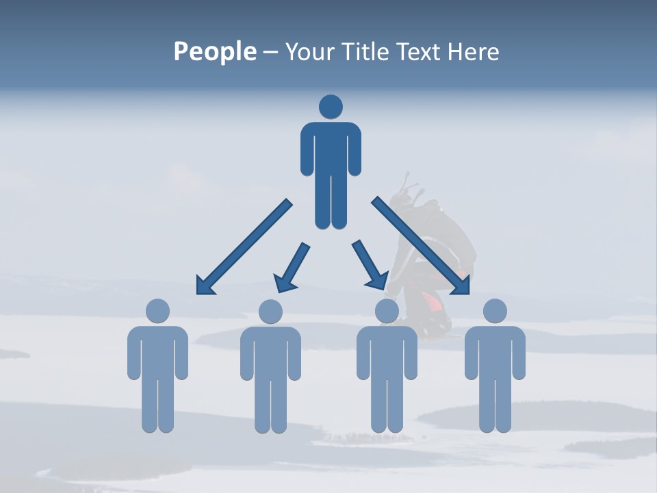 Flight Of Snowboarder PowerPoint Template