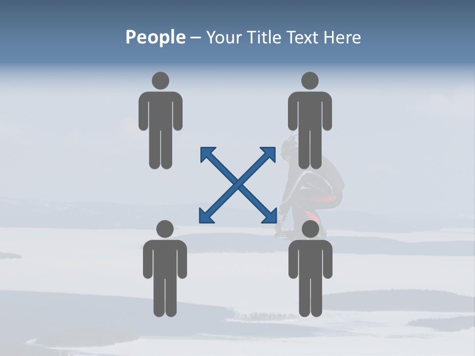 Flight Of Snowboarder PowerPoint Template
