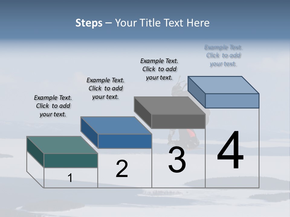 Flight Of Snowboarder PowerPoint Template