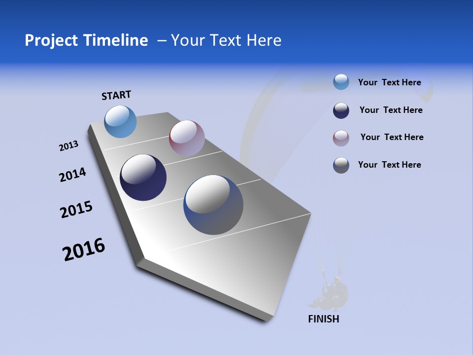 A Tandem Paraglide Flight. PowerPoint Template
