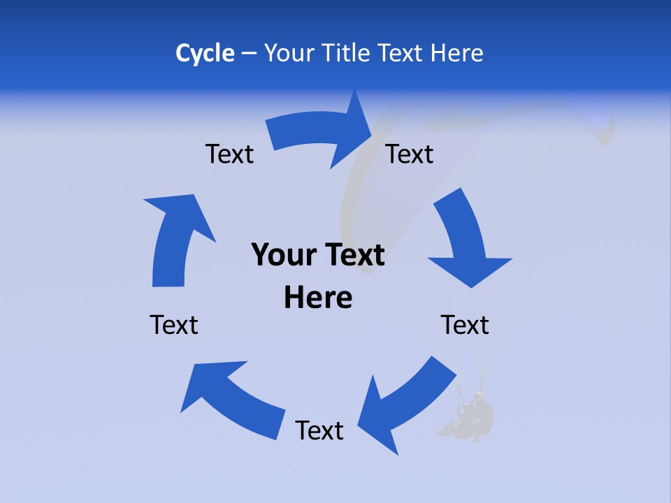 A Tandem Paraglide Flight. PowerPoint Template