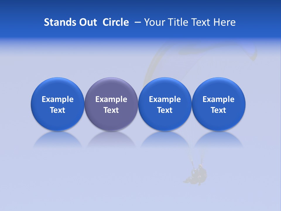 A Tandem Paraglide Flight. PowerPoint Template