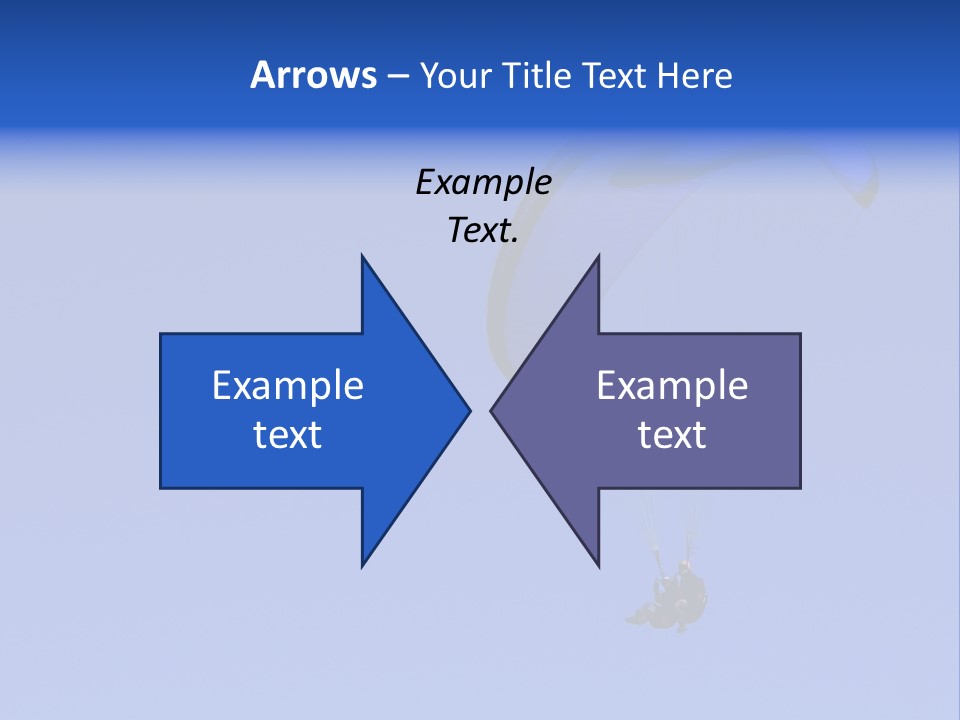 A Tandem Paraglide Flight. PowerPoint Template