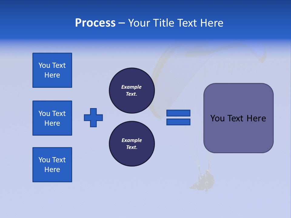 A Tandem Paraglide Flight. PowerPoint Template