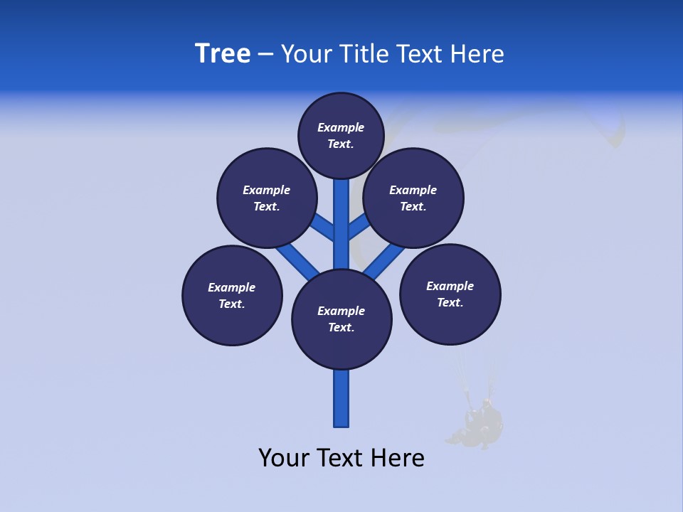 A Tandem Paraglide Flight. PowerPoint Template