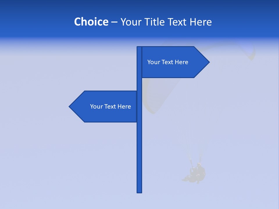 A Tandem Paraglide Flight. PowerPoint Template