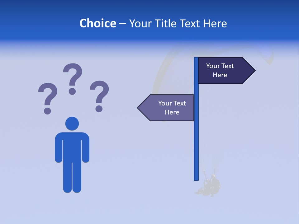 A Tandem Paraglide Flight. PowerPoint Template