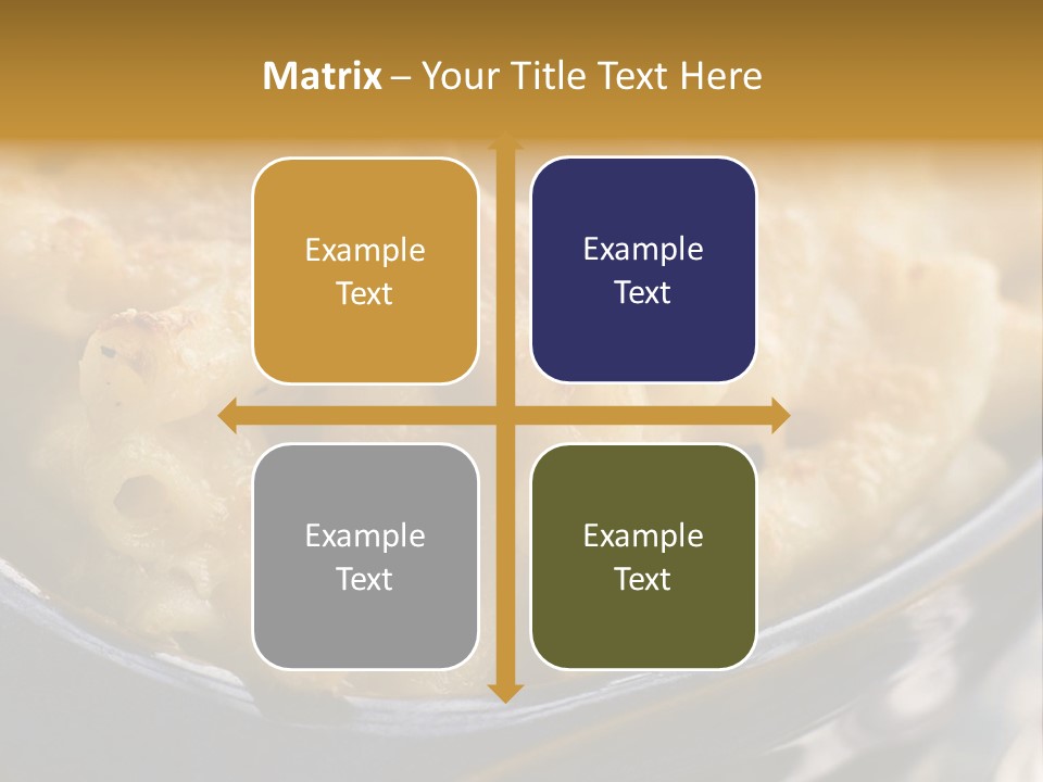 Dish Of Macaroni Cheese PowerPoint Template