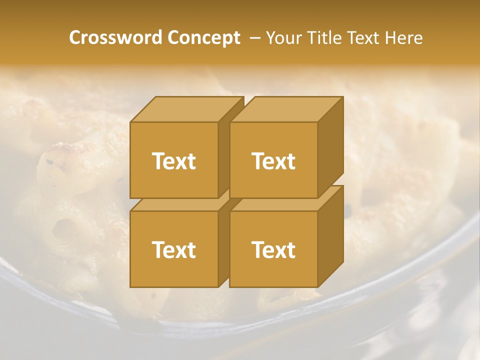 Dish Of Macaroni Cheese PowerPoint Template