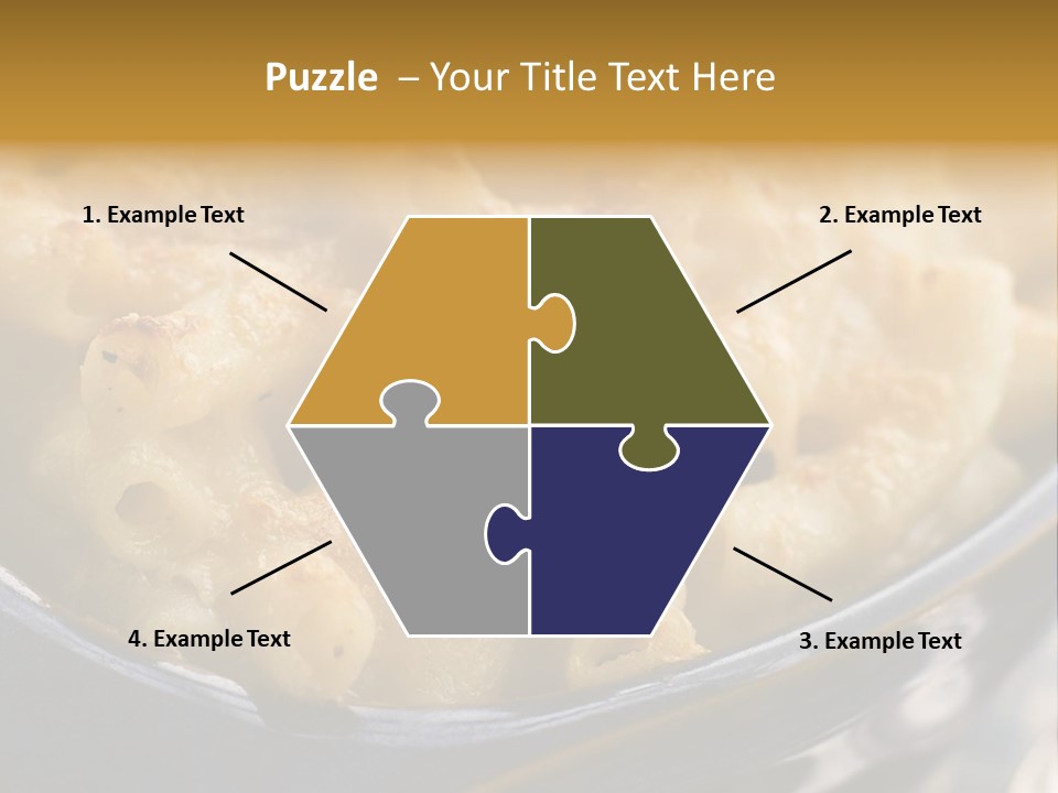 Dish Of Macaroni Cheese PowerPoint Template