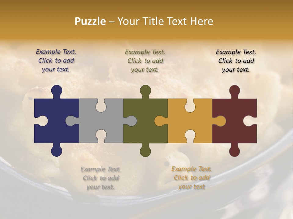 Dish Of Macaroni Cheese PowerPoint Template
