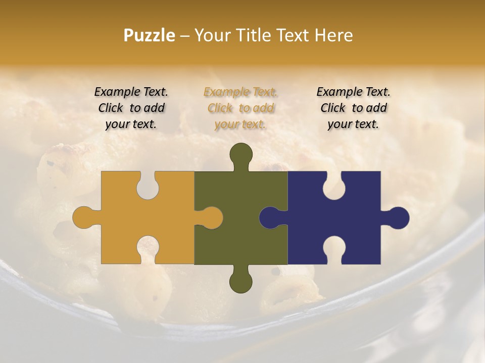 Dish Of Macaroni Cheese PowerPoint Template