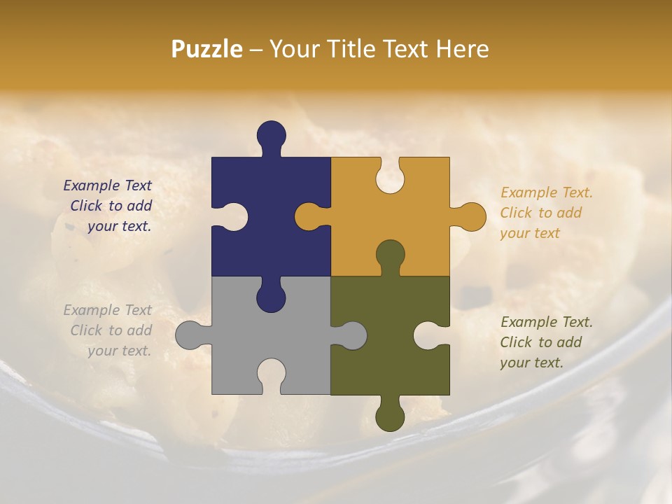 Dish Of Macaroni Cheese PowerPoint Template