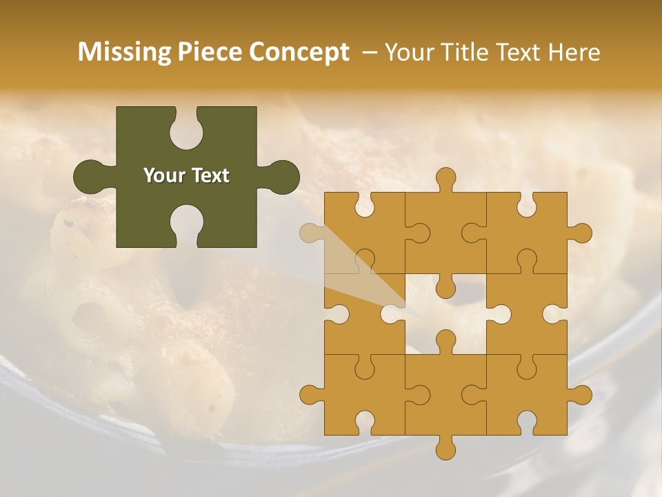 Dish Of Macaroni Cheese PowerPoint Template