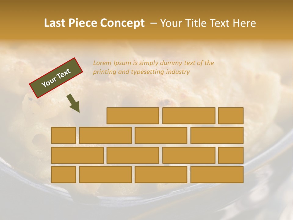 Dish Of Macaroni Cheese PowerPoint Template