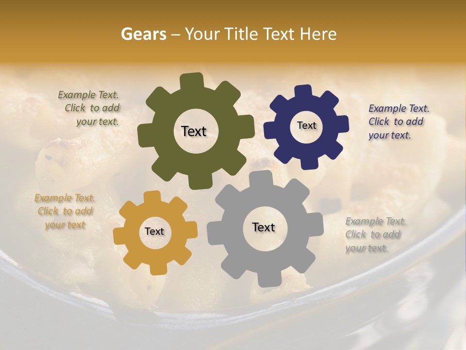 Dish Of Macaroni Cheese PowerPoint Template