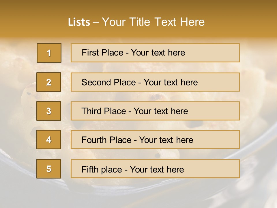 Dish Of Macaroni Cheese PowerPoint Template
