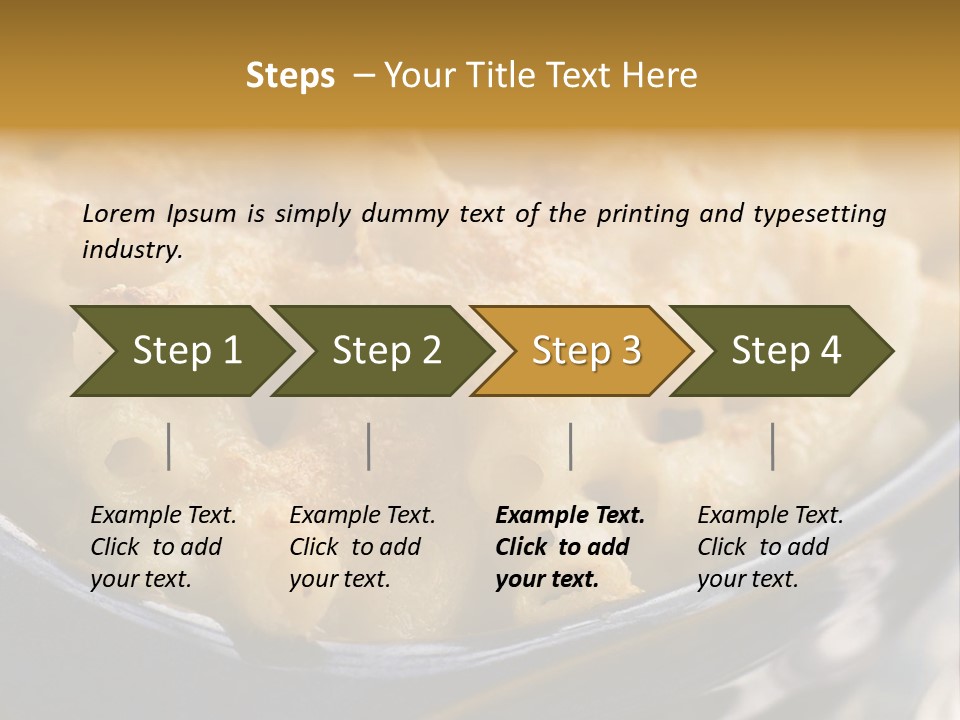 Dish Of Macaroni Cheese PowerPoint Template