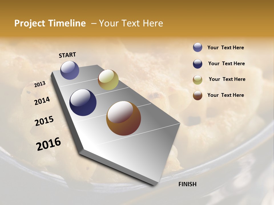 Dish Of Macaroni Cheese PowerPoint Template